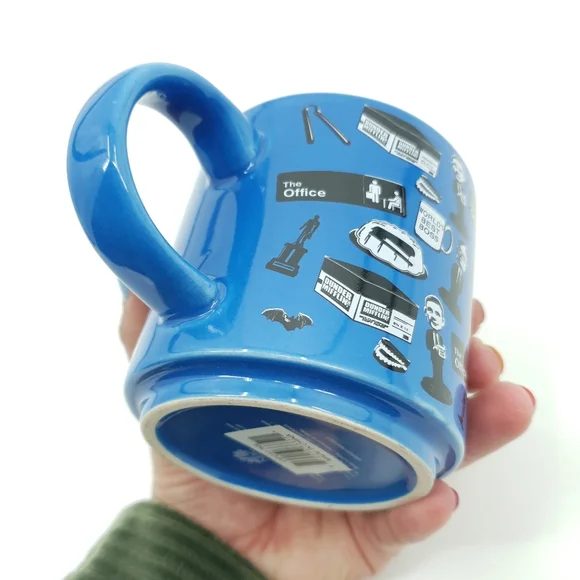 The Office Silver Buffalo NBC Blue Icons Michael Scott Dunder Mifflin Mug - Picture 3 of 6